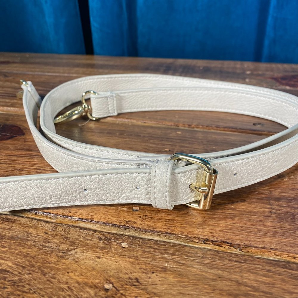 Jessica Simpson Cross Body Adjustable Replacement Strap White - Picture 2 of 4